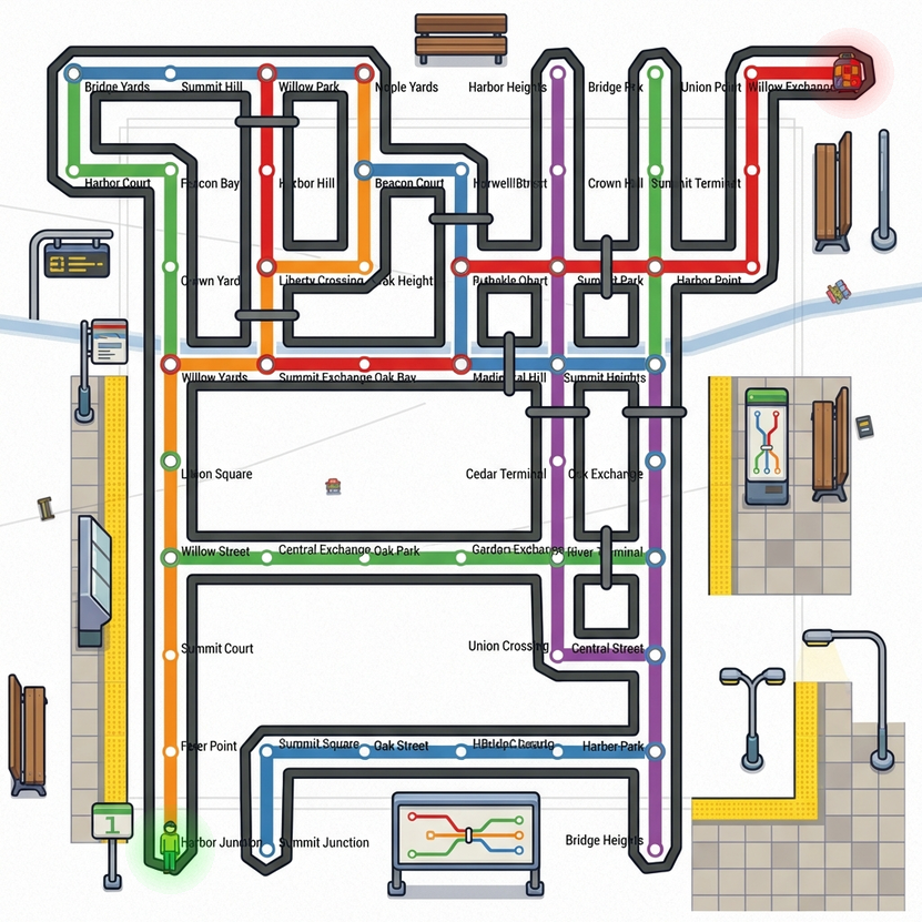 Subway Map maze