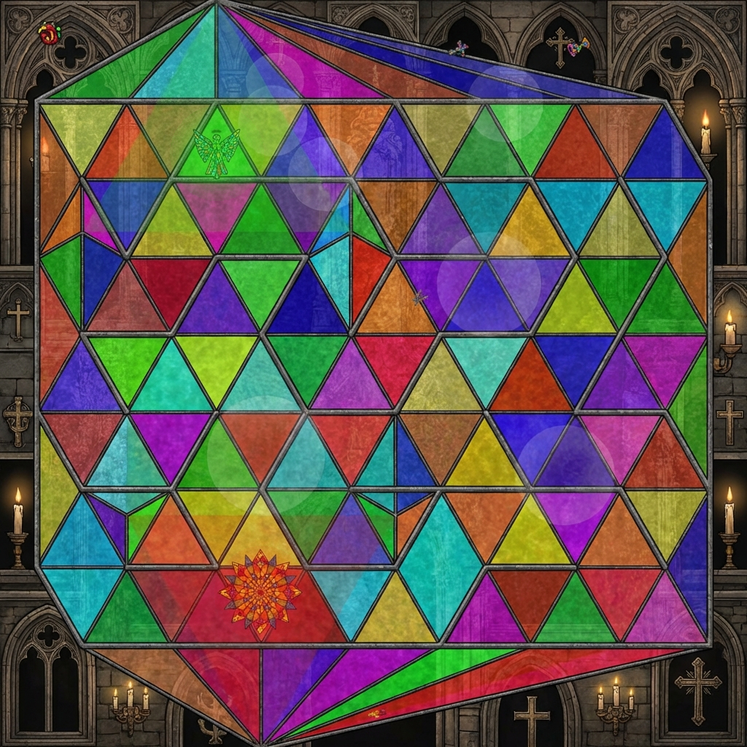 Tri Stained Glass maze