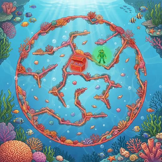 Voronoi Coral maze